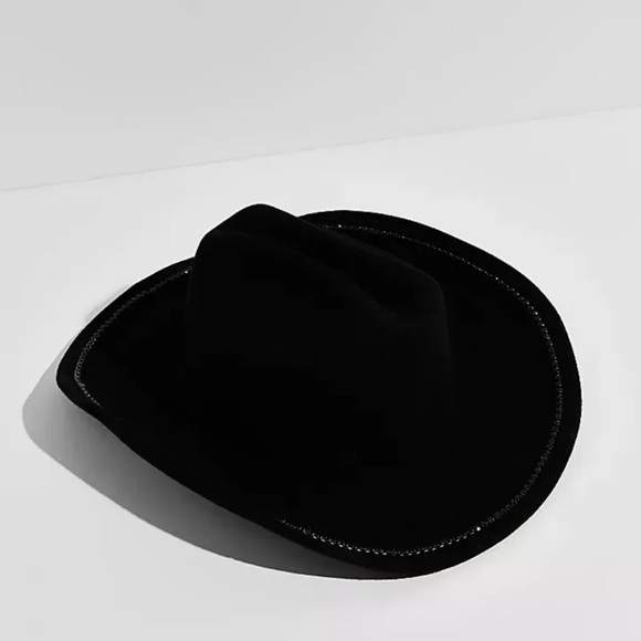 Free people Broadway embellished hat San Diego hat go one size black gems main image 5